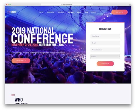 Events Page .